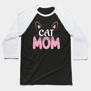 Proud Cat Mom Baseball T-Shirt